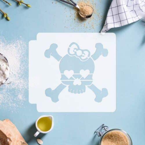 Skull Girl 783-D696 Stencil
