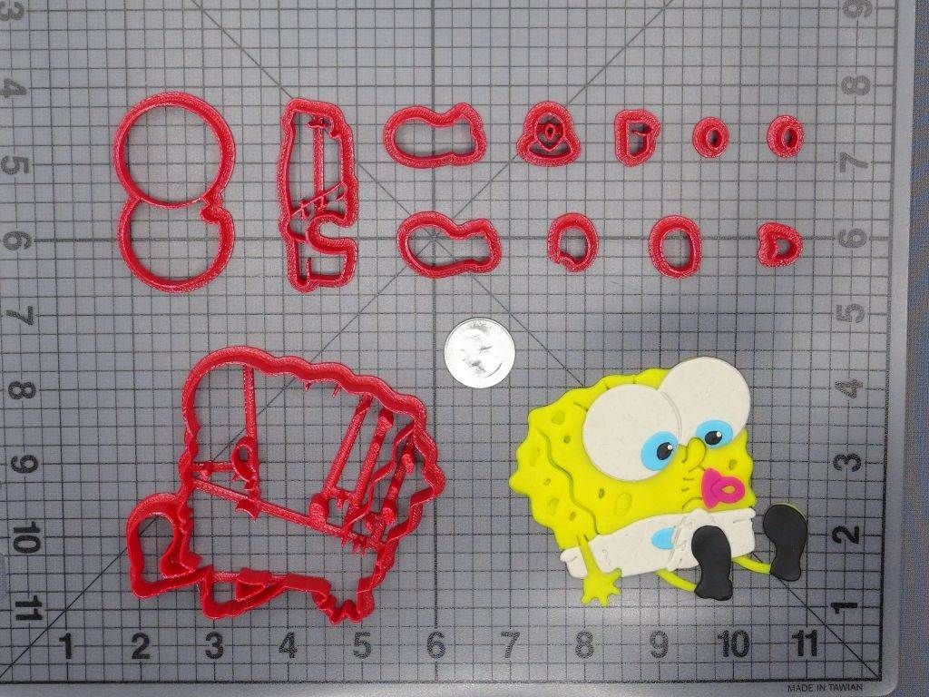 Spongebob Squarepants Baby Body 266-F074 Cookie Cutter Set