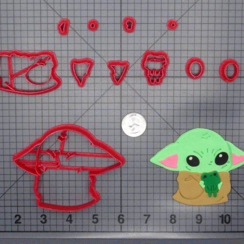 Star Wars The Mandalorian - Baby Yoda with Frog 266-F200 Cookie Cutter Set