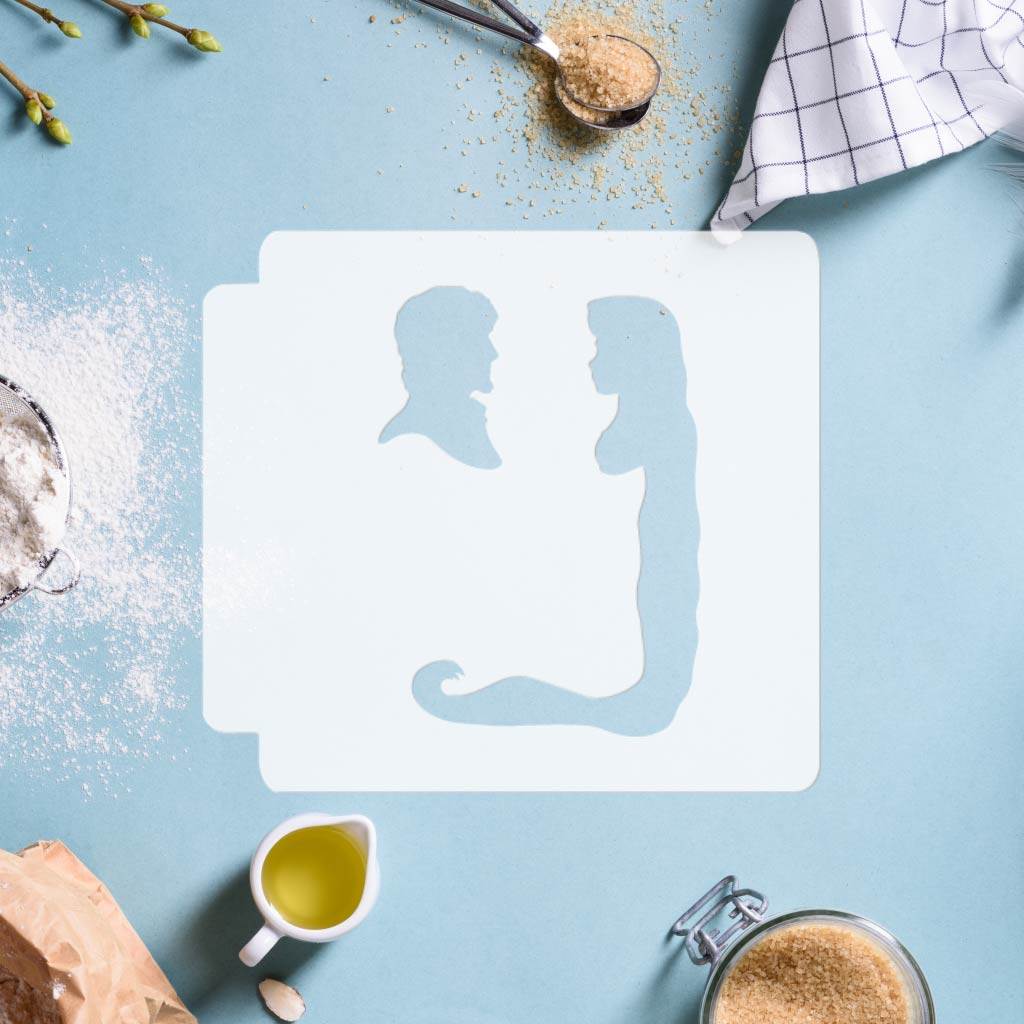 Tangled - Flynn and Rapunzel Head 783-D899 Stencil Silhouette