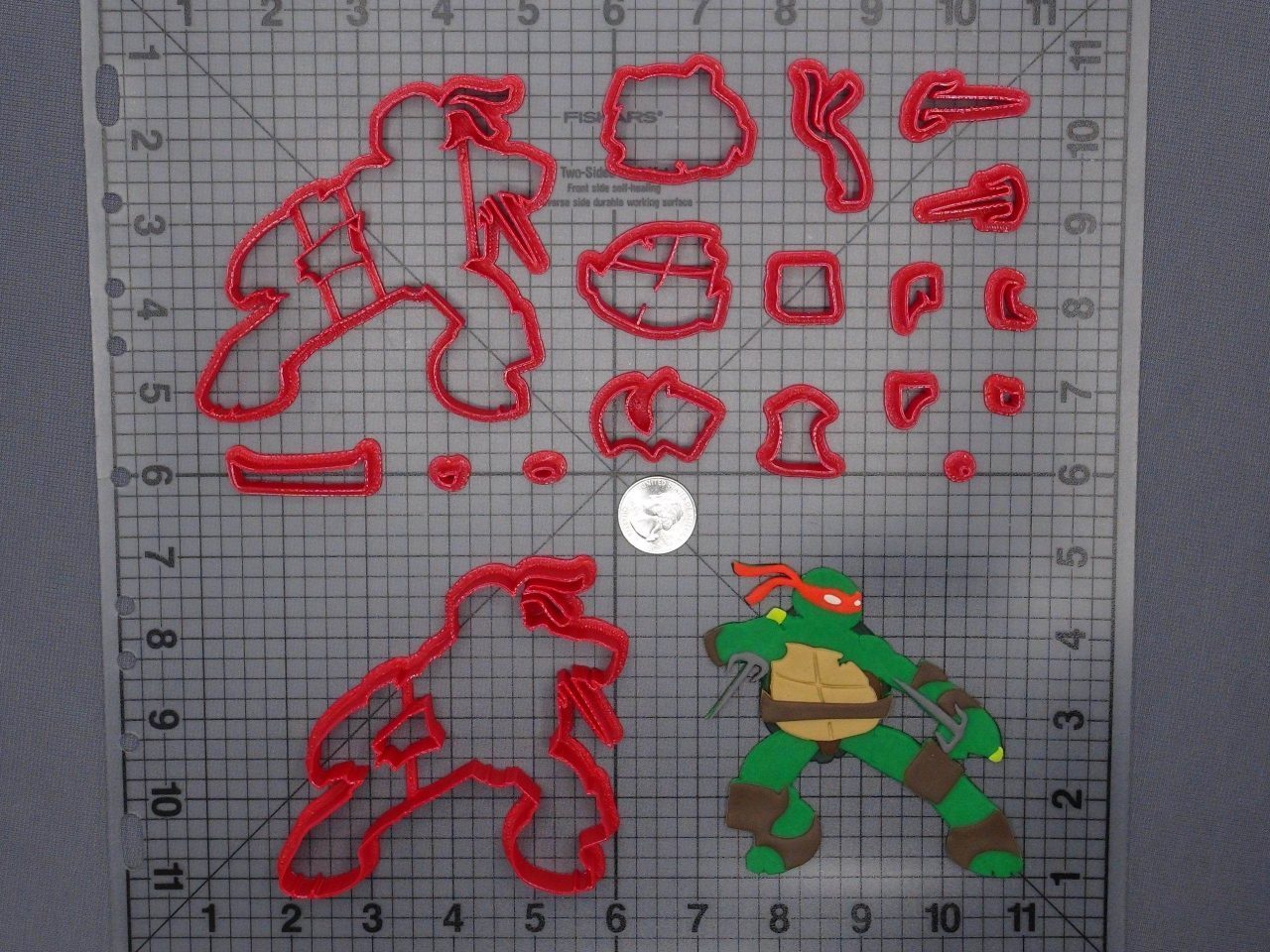 Teenage Mutant Ninja Turtle Body 266-F238 Cookie Cutter Set
