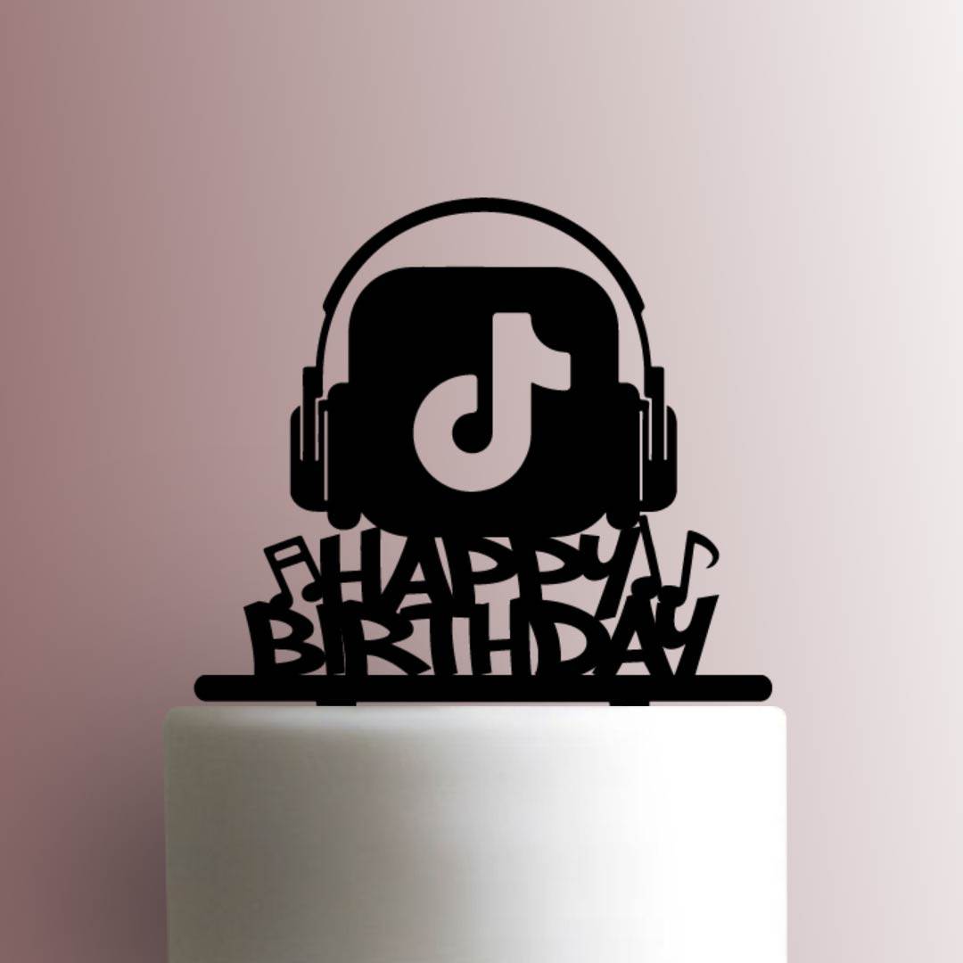 Tik Tok Happy Birthday 225-A404 Cake Topper