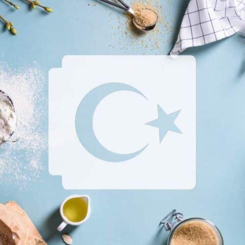 Turkey Flag Symbol 783-D332 Stencil