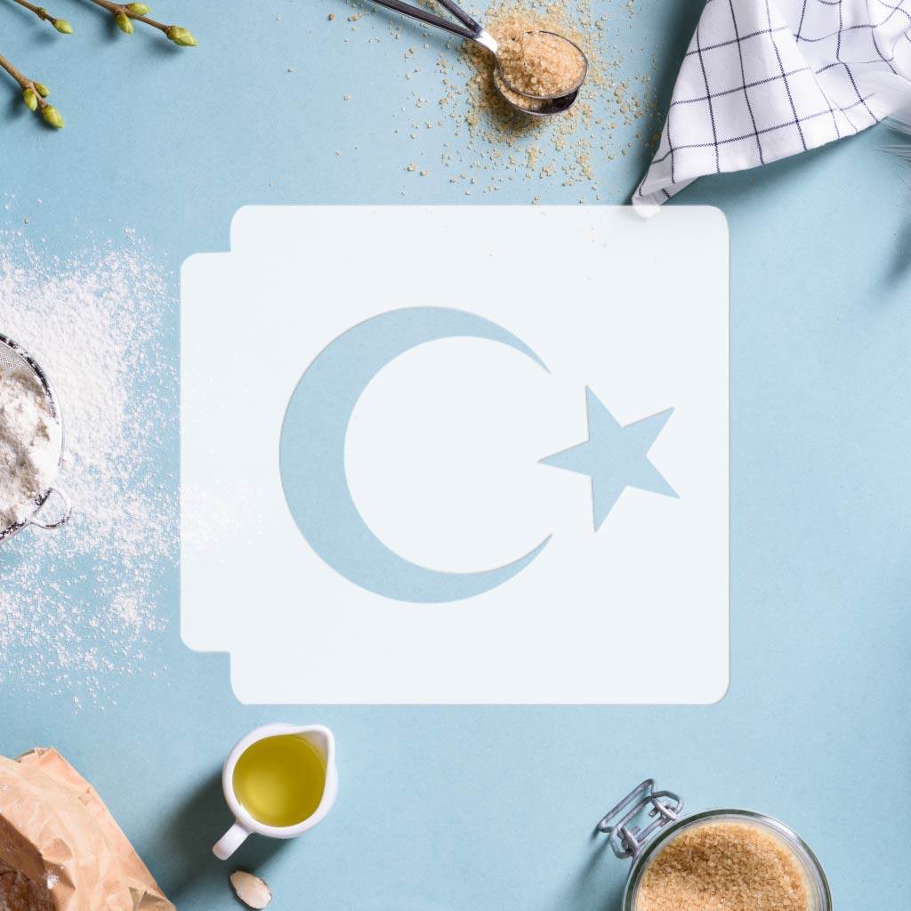 Turkey Flag Symbol 783-D332 Stencil