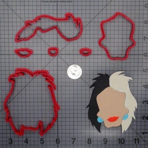 101 Dalmations - Cruella De Vil Head 266-F613 Cookie Cutter Set