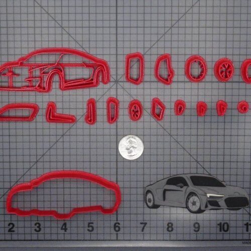 Audi R8 Car 266-F466 Cookie Cutter Set
