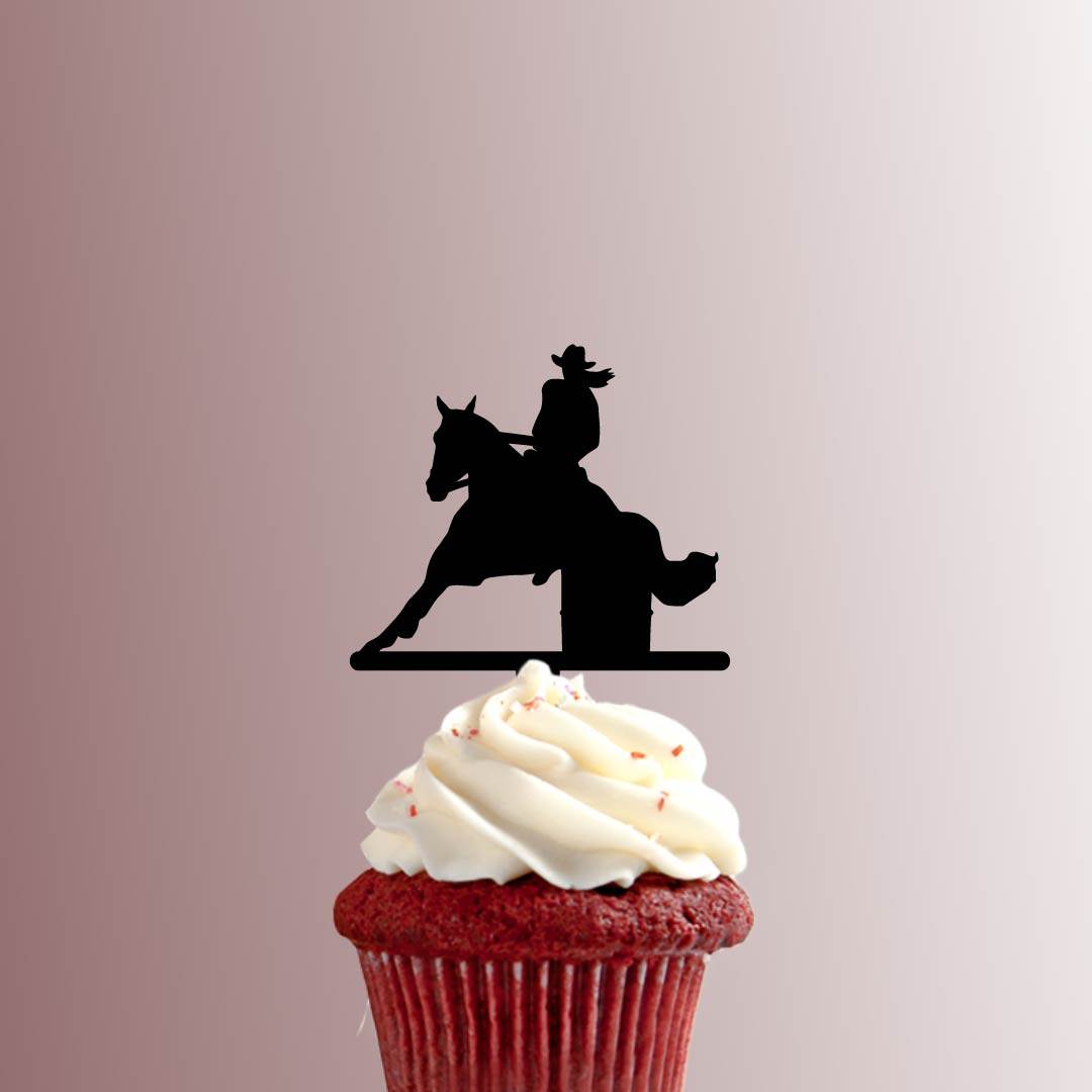 Barrel Horse Racing 228-407 Cupcake Topper