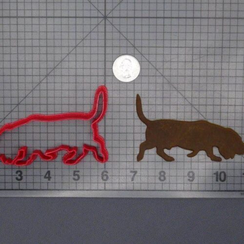 Basset Hound Dog Body 266-F631 Cookie Cutter Silhouette