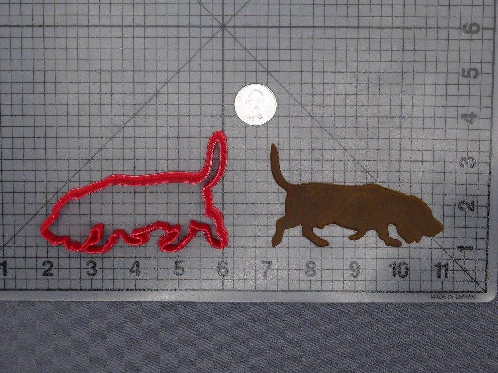 Basset Hound Dog Body 266-F631 Cookie Cutter Silhouette