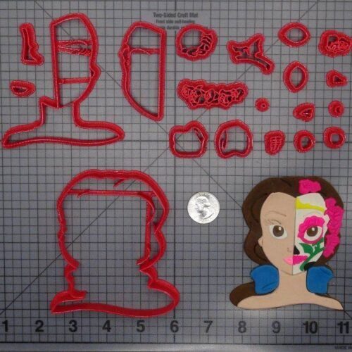 Beauty and the Beast - Belle Sugar Skull 266-F574 Cookie Cutter Set