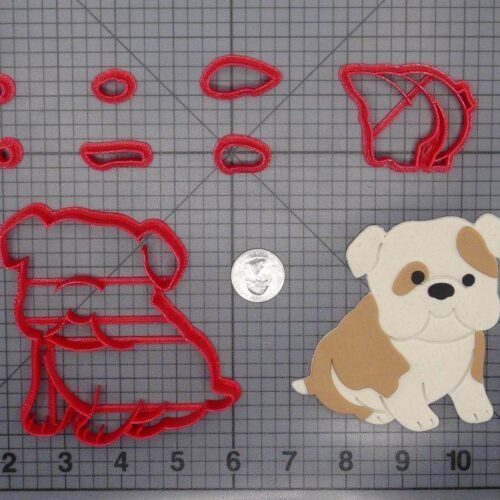 Bulldog Puppy Body 266-F524 Cookie Cutter Set