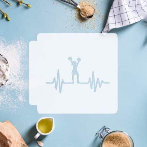 Cheerleading Pulse 783-E118 Stencil