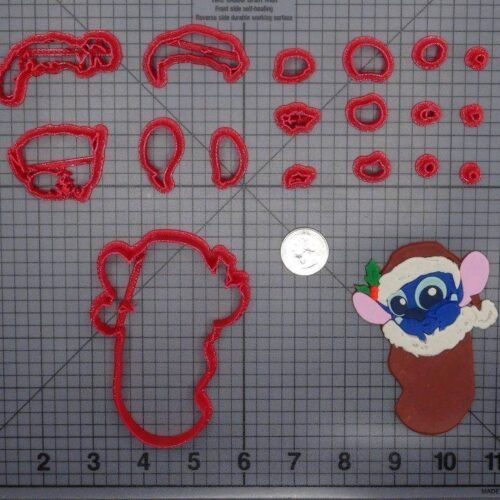 Christmas - Lilo and Stitch - Stitch in Stocking 266-F723 Cookie Cutter Set