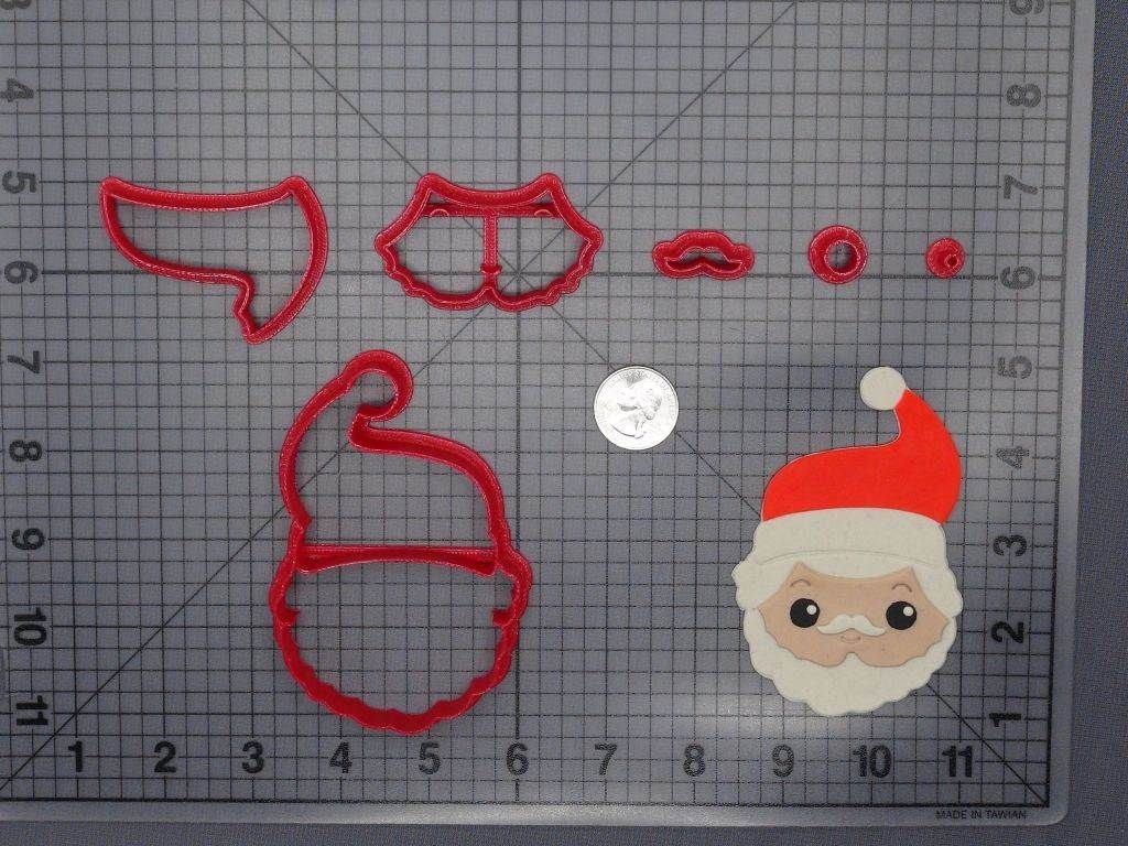 Christmas - Santa Claus Head 266-F757 Cookie Cutter Set
