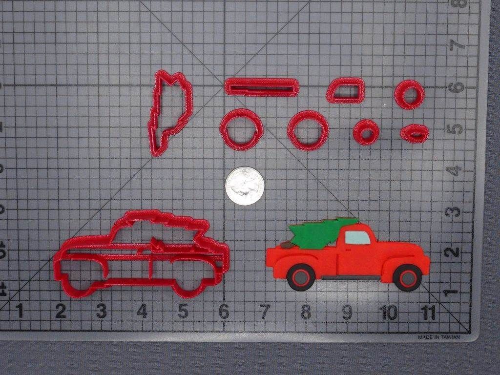 Christmas - Truck with Tree 266-F754 Cookie Cutter Set