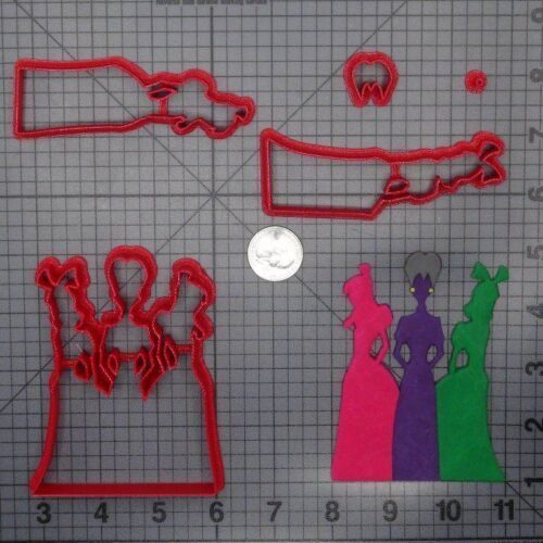 Cinderella - Step Mother and Sisters 266-F606 Cookie Cutter Set