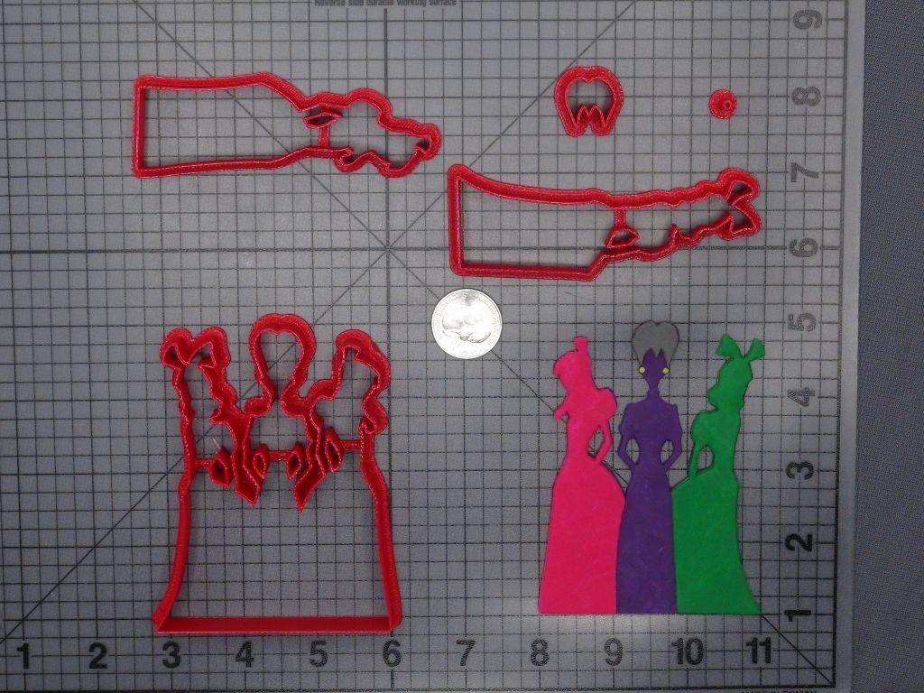 Cinderella - Step Mother and Sisters 266-F606 Cookie Cutter Set