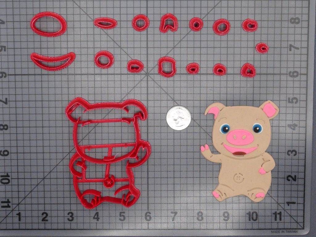 CoComelon - Pepe Pig Body 266-F762 Cookie Cutter Set