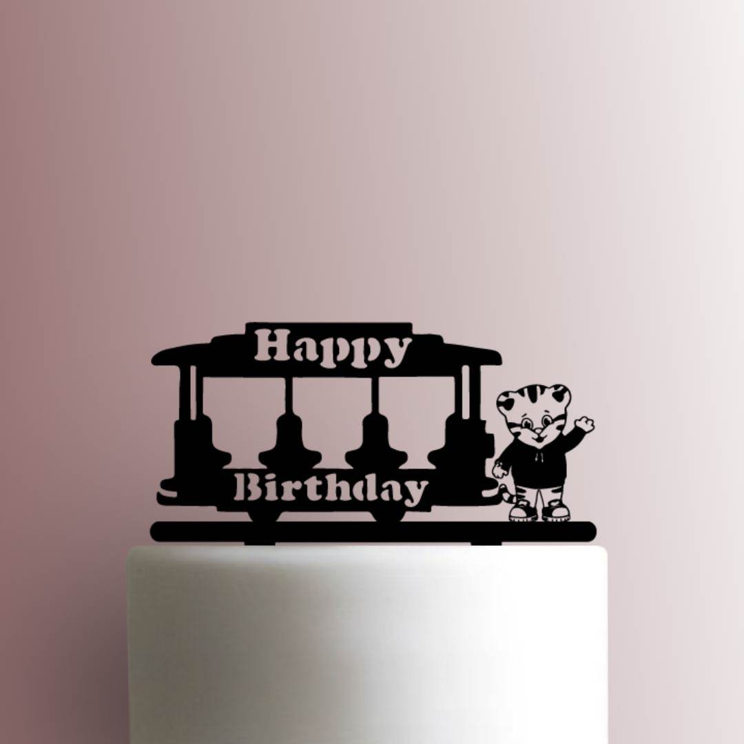 Daniel the Tiger and Trolley Happy Birthday 225-A441 Cake Topper