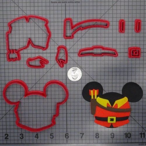 Disney Ears - Beauty and the Beast - Gaston 266-F630 Cookie Cutter Set