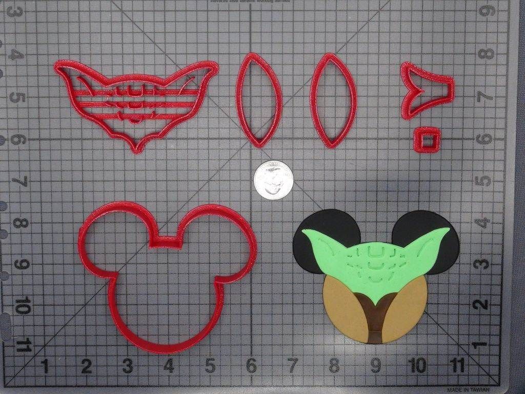 Disney Ears - Star Wars - Yoda 266-F787 Cookie Cutter Set