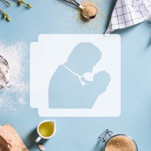 Father and Baby 783-E262 Stencil