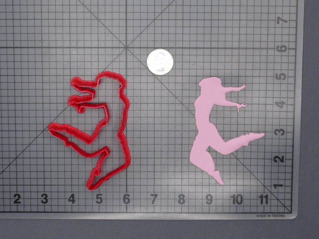 Girl Dancing 266-F702 Cookie Cutter Silhouette