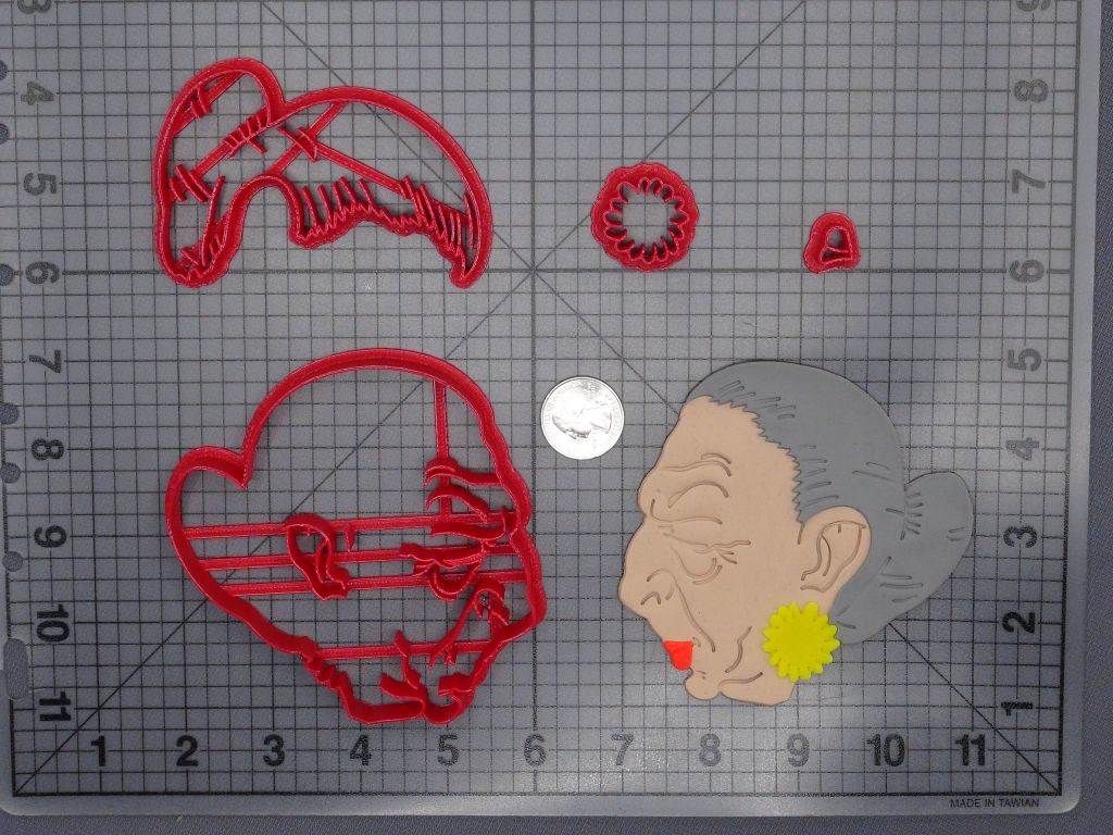 Grandma Head 266-F660 Cookie Cutter Set