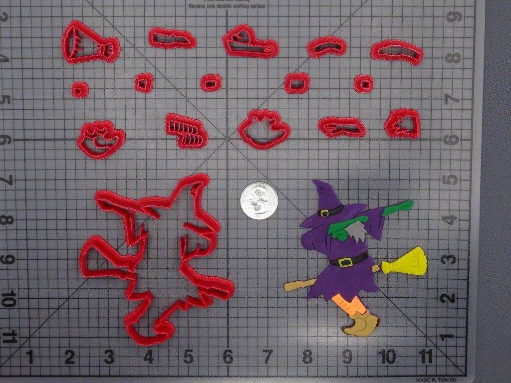 Halloween - Witch Dabbing Body 266-F582 Cookie Cutter Set