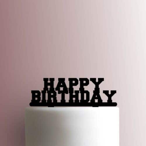 Happy Birthday 225-A433 Cake Topper