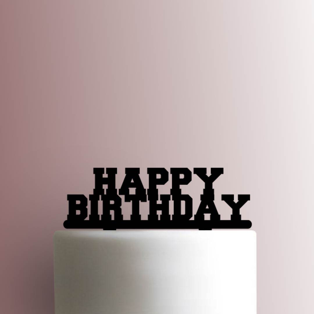 Happy Birthday 225-A433 Cake Topper