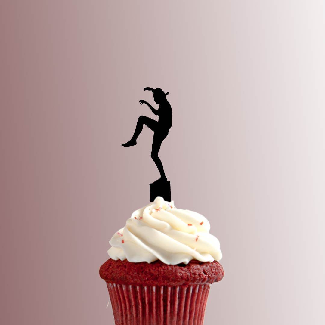 Karate Crane Kick Pose 228-357 Cupcake Topper