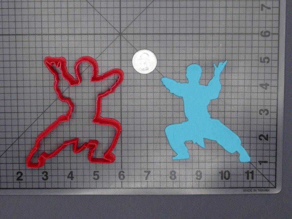 Karate Man Body 266-F633 Cookie Cutter Silhouette