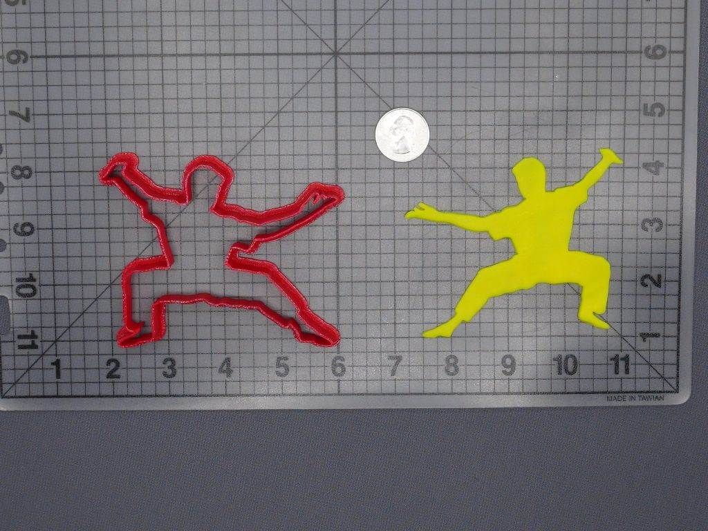 Karate Stance 266-F783 Cookie Cutter Silhouette