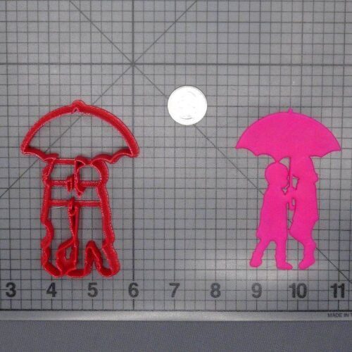 Kids with Umbrella 266-F706 Cookie Cutter