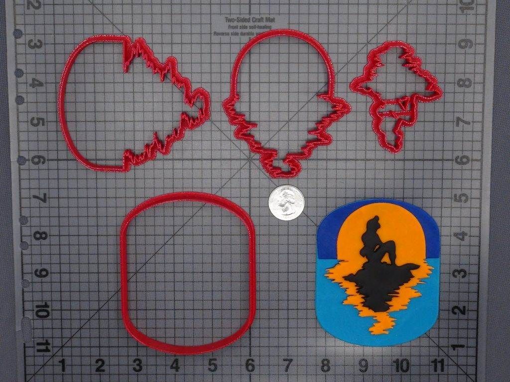 Little Mermaid - Ariel in Sunset 266-F645 Cookie Cutter Set