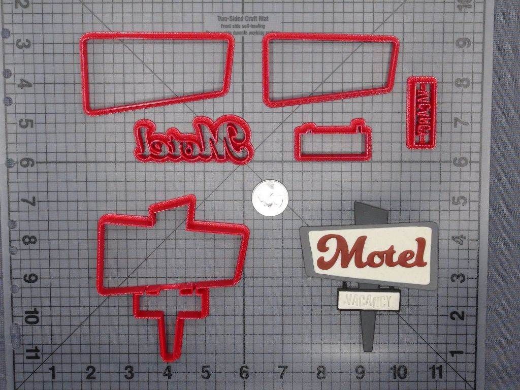 Motel Vacancy Sign 266-E570 Cookie Cutter Set