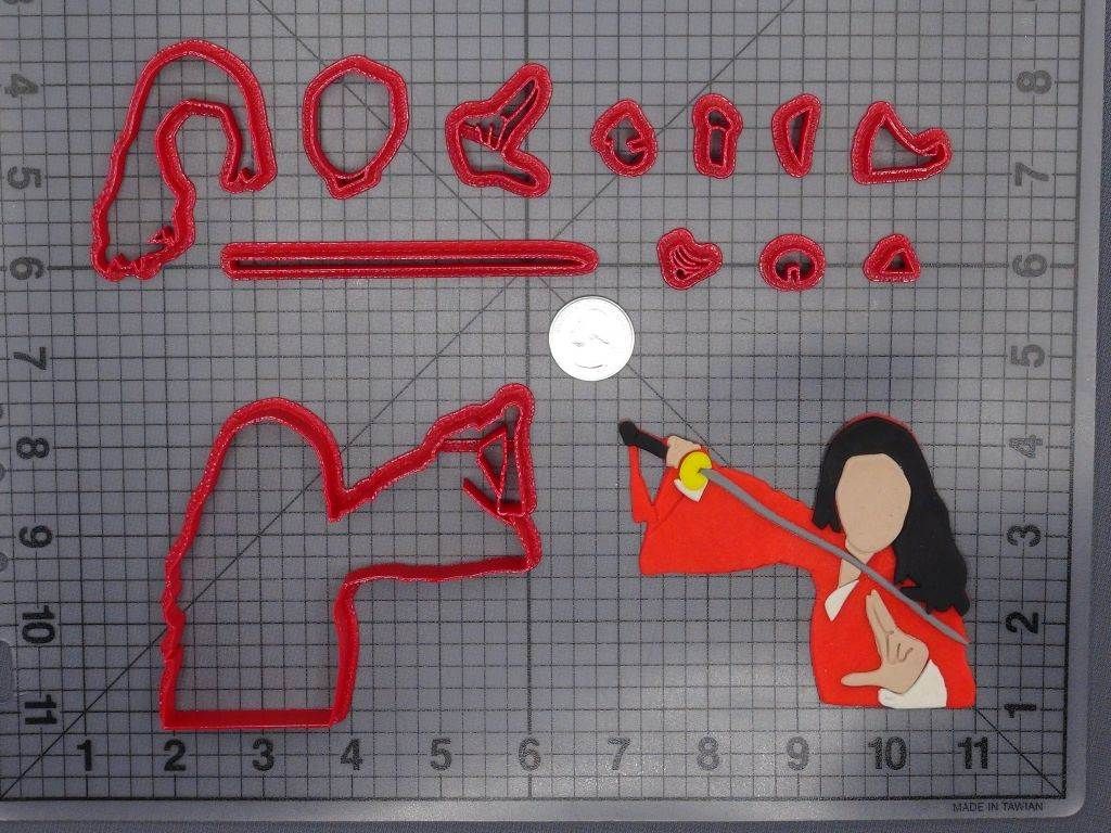 Mulan Liu Yifei 266-F681 Cookie Cutter Set