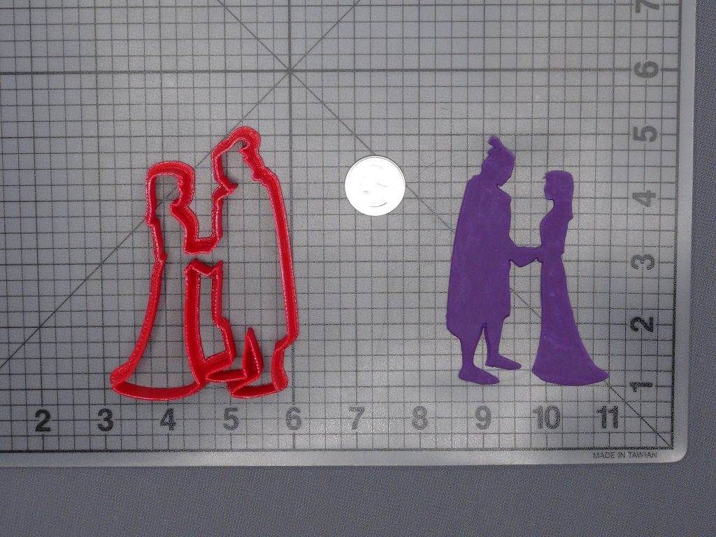Mulan and Li Shang 266-F744 Cookie Cutter Silhouette