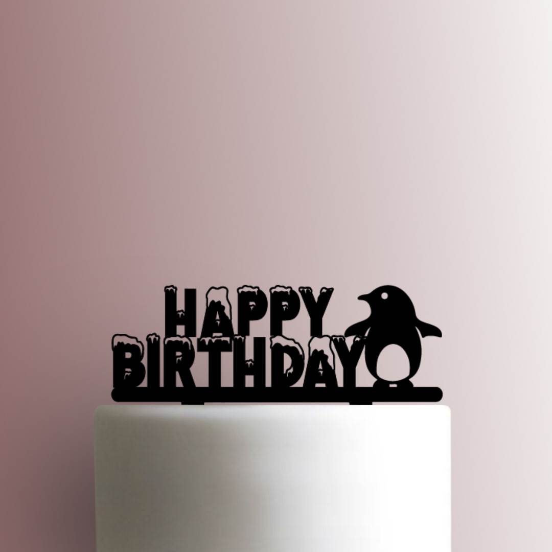 Penguin Happy Birthday 225-A354 Cake Topper