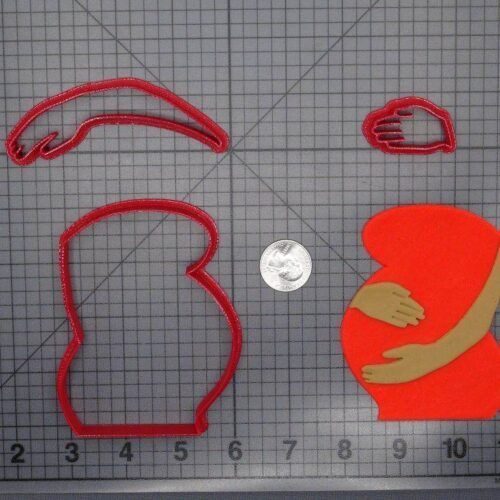 Pregnant Mom Belly 266-F656 Cookie Cutter Set