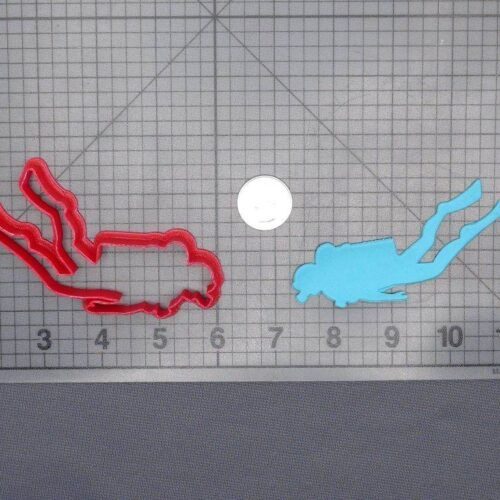 Scuba Diver 266-E945 Cookie Cutter Silhouette