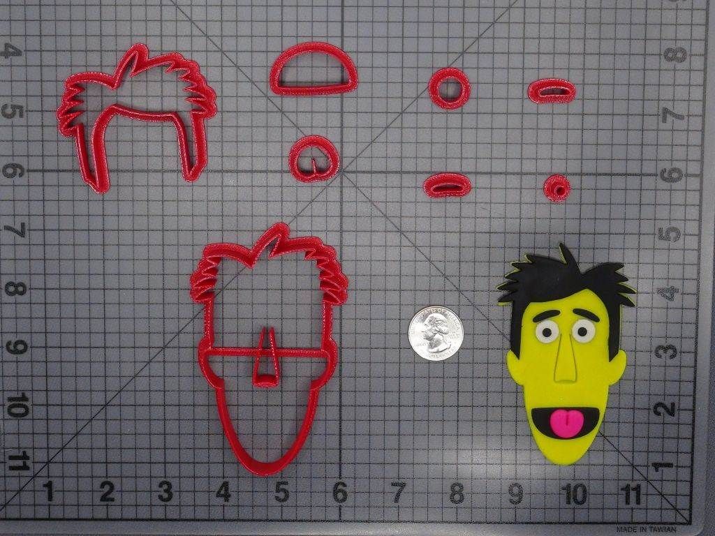 Sesame Street - Guy Smiley Head 266-F578 Cookie Cutter Set