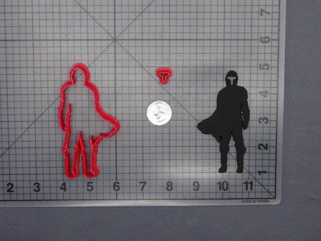Star Wars The Mandalorian - Mandalorian Body 266-F793 Cookie Cutter Set