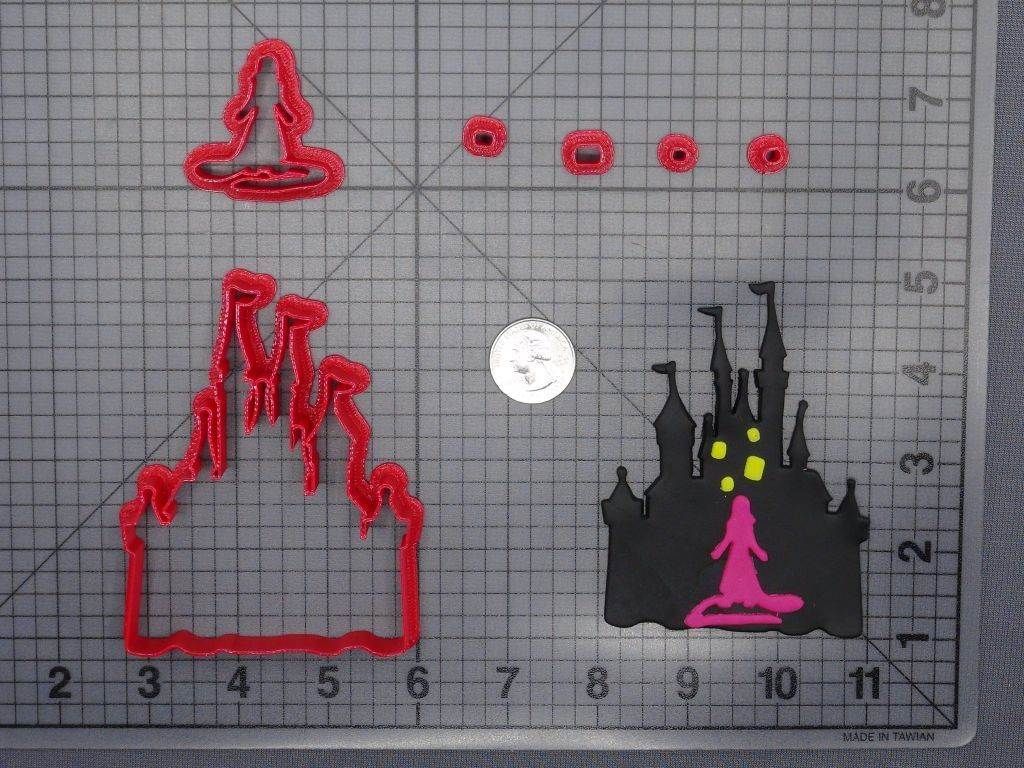 Tangled - Rapunzel with Castle 266-F881 Cookie Cutter Set