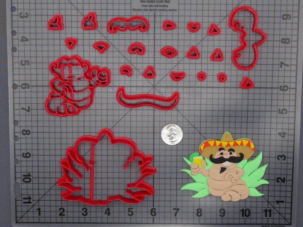 Tequila Worm 266-F441 Cookie Cutter Set