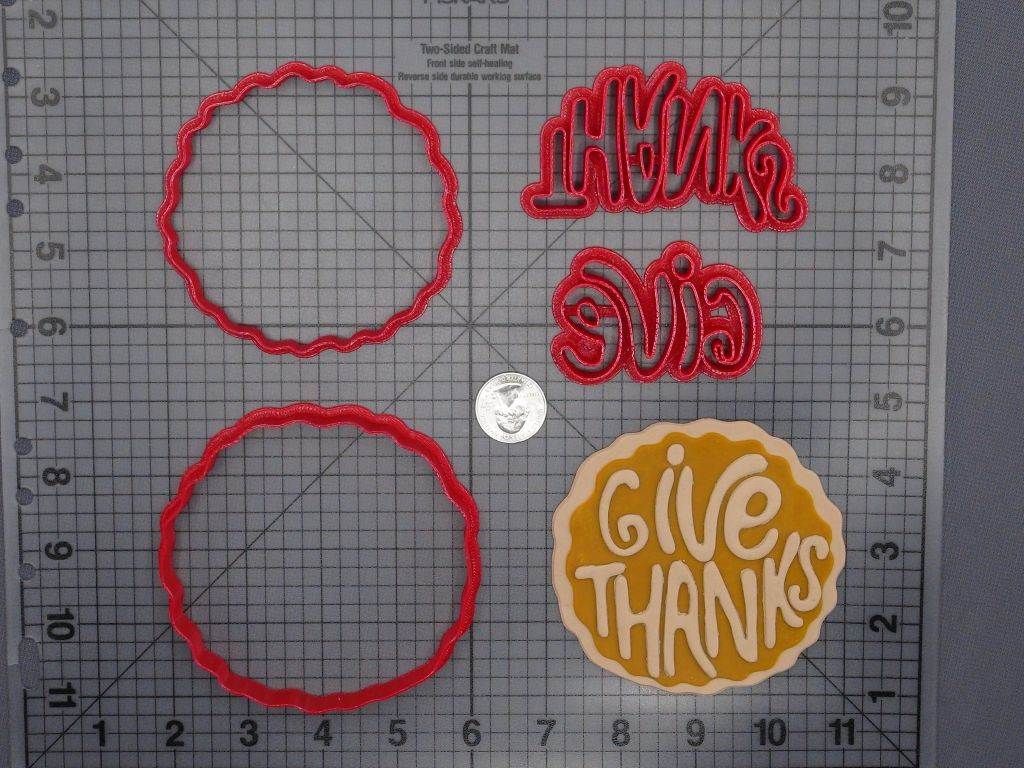 Thanksgiving - Pie Give Thanks 266-F717 Cookie Cutter Set