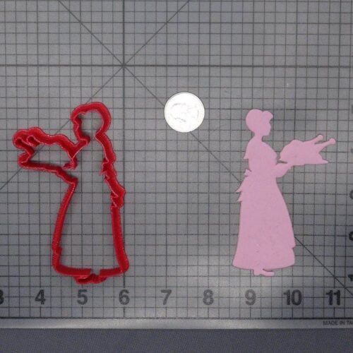 Thanksgiving - Pilgrim with Turkey 266-F740 Cookie Cutter Silhouette