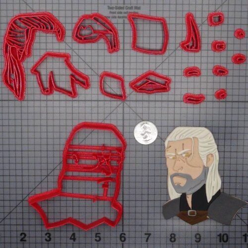 The Witcher - Geralt of Rivia Head 266-F293 Cookie Cutter Set