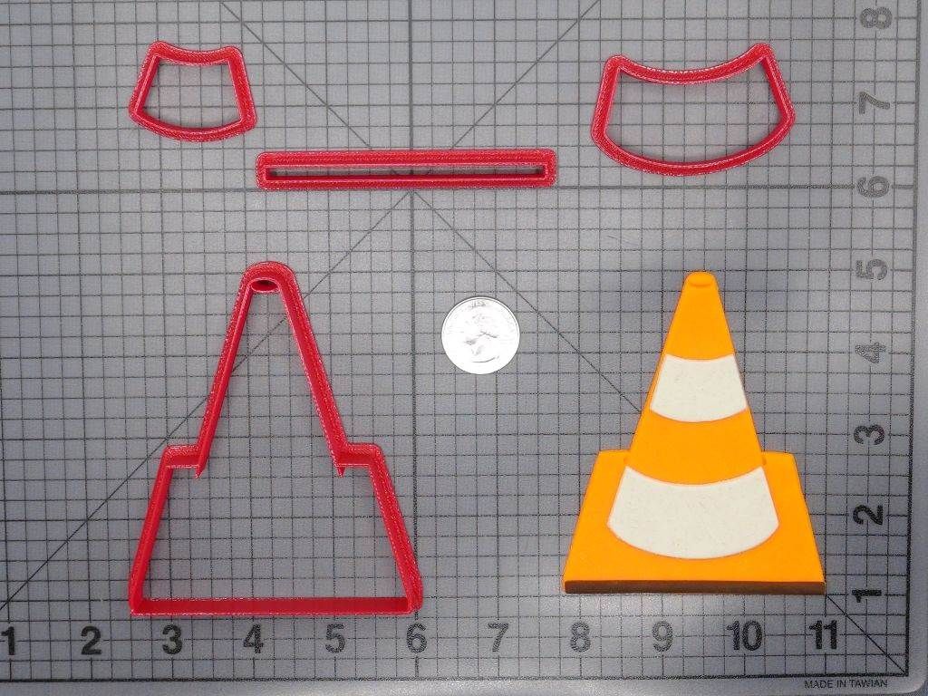 Traffic Cone 266-F125 Cookie Cutter Set